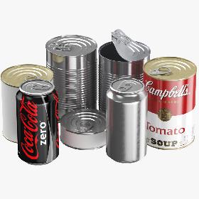 Tin Cans Collection 3D model